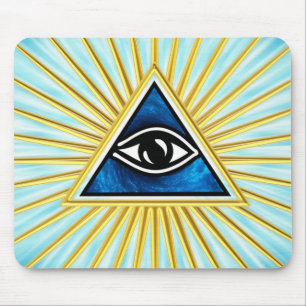 Mousepad O de que de antes de todo de olho deus, pirâmide,