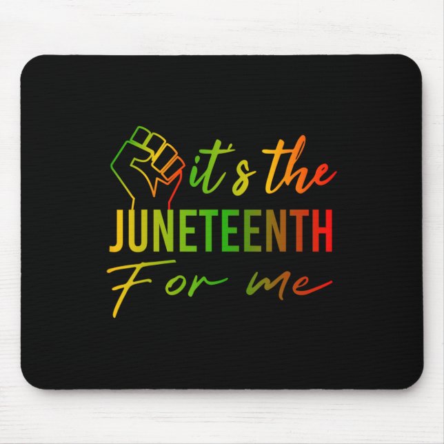 Mousepad O Décimo Junho para Mim História Negra Africana Mê (Frente)