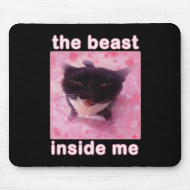 Mousepad O Dentro da Besta Me Gata Engraçado (Frente)