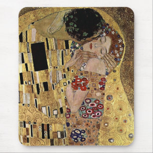 Mousepad O detalhe do beijo de Gustavo Klimt (cerca de