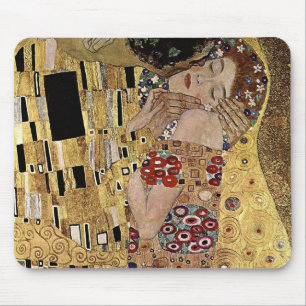 Mousepad O detalhe do beijo de Gustavo Klimt (cerca de