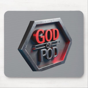 Mousepad O Deus do POD (Impressão a pedido)