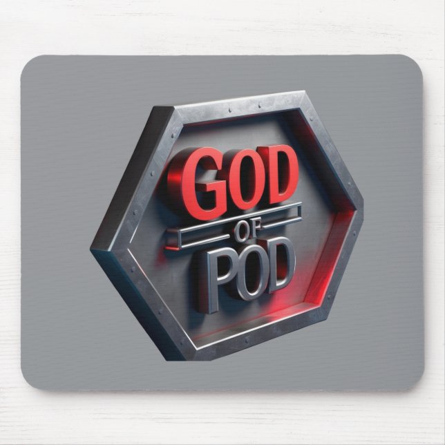 Mousepad O Deus do POD (Impressão a pedido) (Frente)