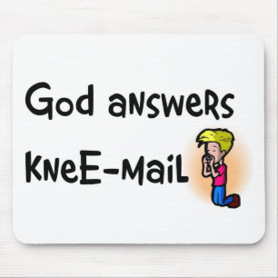 Mousepad O deus responde ao presente do cristão do
