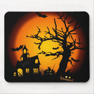 Mousepad O Dia das Bruxas assombrou a casa