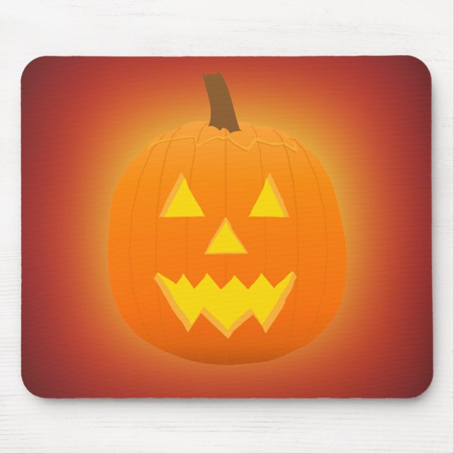Mousepad O Dia das Bruxas: Jack-O-Lanterna: Abóbora: (Frente)