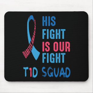 Mousepad O Dia de Conscientização sobre Diabetes T1d É a No