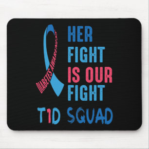 Mousepad O Dia de Conscientização sobre Diabetes T1d É Noss