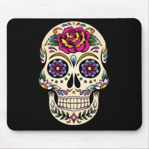 Mousepad O dia do crânio inoperante do açúcar com aument