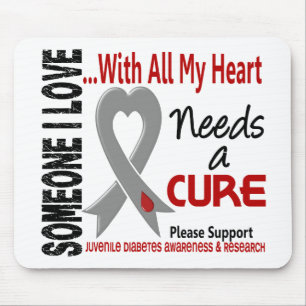 Mousepad O diabetes juvenil precisa uma cura 3