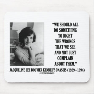 Mousepad O direito de Jacqueline Kennedy os erros queixa-se