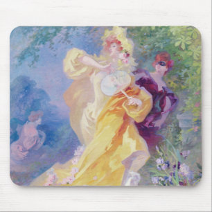 Mousepad O dominó amarelo, design para uma tapeçaria