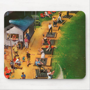 Mousepad O driving range do golfe por John hesita