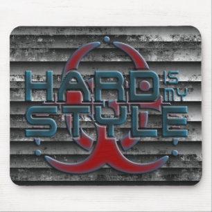 Mousepad O duro é meu hardstyle das listras do grunge do