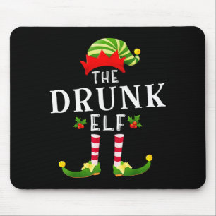 Mousepad O Elfo Bêbado Pijama de Natal Combinando 