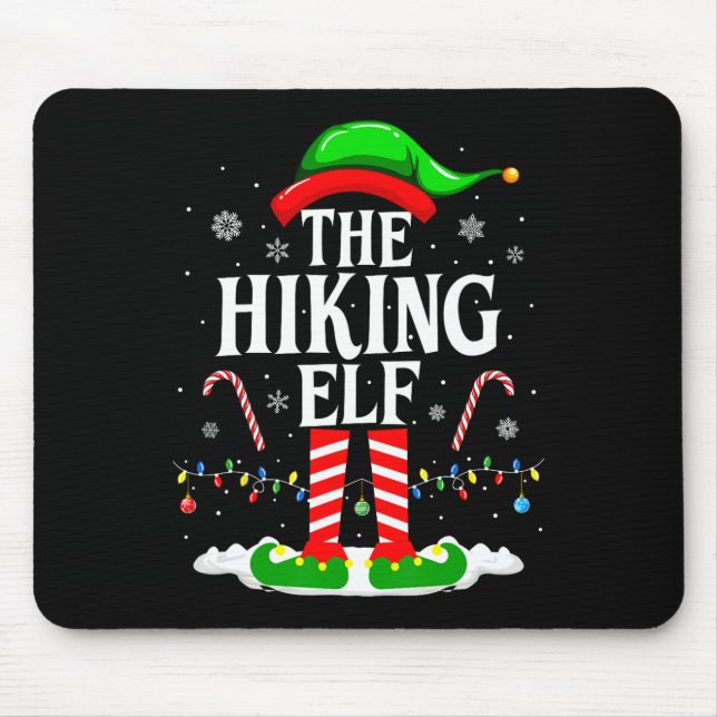 Mousepad O Elfo de Caminhada Natal Divertido Correspondênci (Frente)