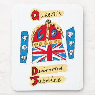 Mousepad O emblema do jubileu de diamante da rainha