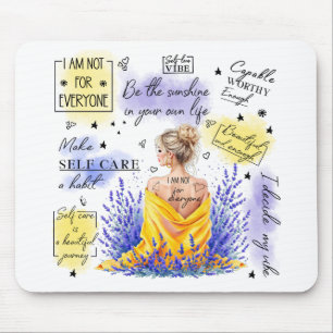 Mousepad O empoderamento da mulher inspira afirmação positi