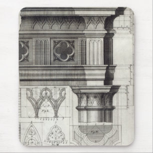 Mousepad O Entablature e o capital góticos