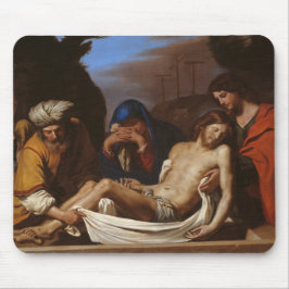 Mousepad O entombamento de Guercino - Arte Religiosa Barroc