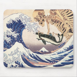 Mousepad O Espectro de Esqueleto na Onda do Excelente