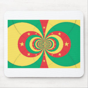 Mousepad O Espírito dos Camarões: Arte de Bandeira Indomáve