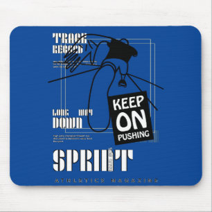 Mousepad O esporte atlético continua empurrando