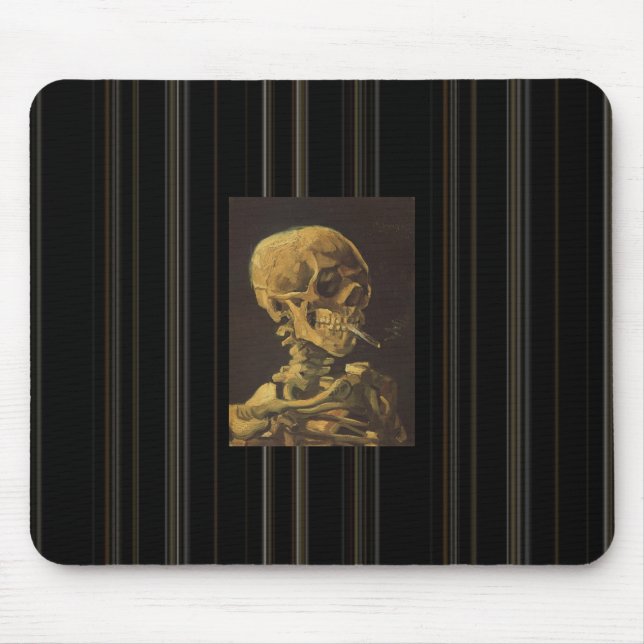 Mousepad O esqueleto "de fumo " de Van Gogh (Frente)