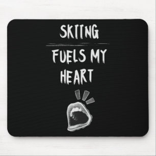 Mousepad O Esqui Enche O Meu Adventuro De Neve Da Montanha 