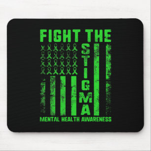 Mousepad O Estigma Conscientização da Saúde Mental Depressã