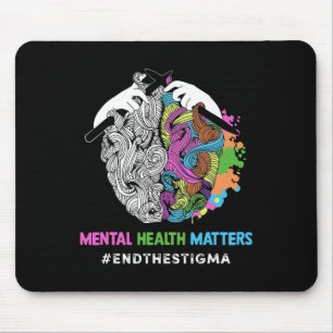 Mousepad O Estigma Problemas de Saúde Mental Sensibilização