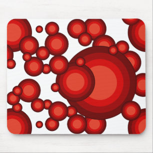 Mousepad O estilo do ano 70 vermelho