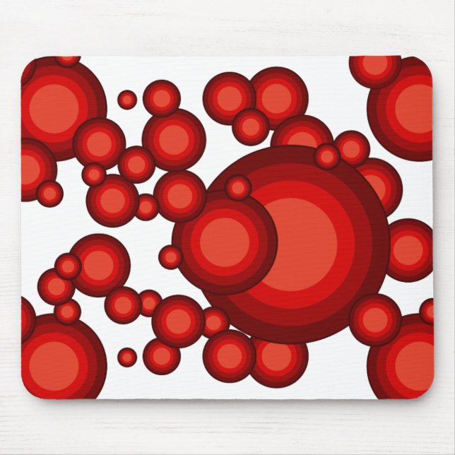 Mousepad O estilo do ano vermelho dos anos 70 (Frente)