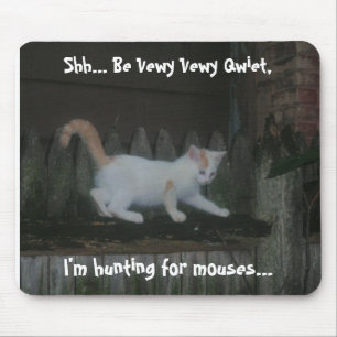 Mousepad O Excelente Caçador de Moco Branco