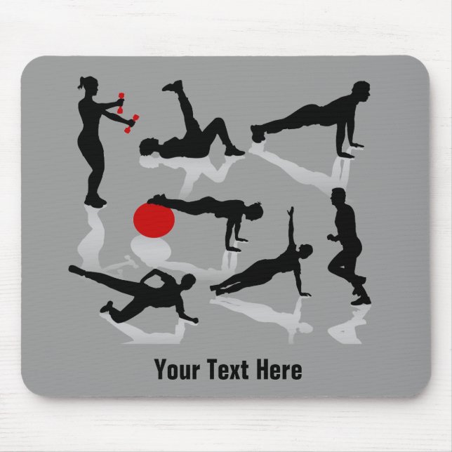Mousepad O exercício figura (personalizado) (Frente)