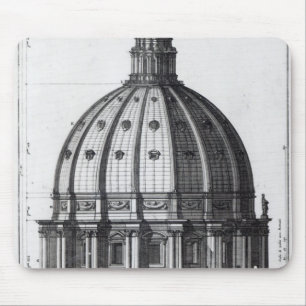 Mousepad O exterior da abóbada de St Peter, Roma