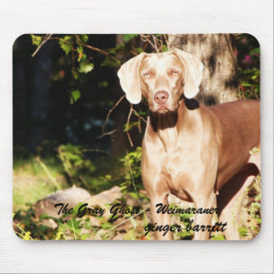 Mousepad O fantasma cinzento - Weimaraner, gengibre…