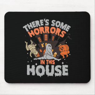 Mousepad O Fantasma da Abóbora Halloween Há Alguns Horrores