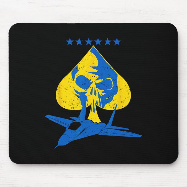 Mousepad O Fantasma de Kiev Ucrânia Piloto de Caça Ás  (Frente)