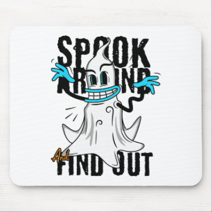 Mousepad O Fantasma Do Dia de as Bruxas engraçado Escapou E