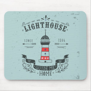 Mousepad O farol guia-me o poster Home
