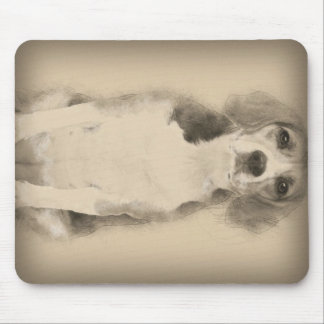 Mousepad O Feixe É Ilustrado Em Lápis Com Uma Vintagem
