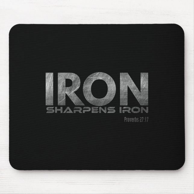 Mousepad O ferro afia o ferro (Frente)