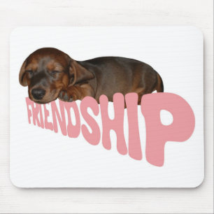Mousepad O filhote de cachorro/cão da amizade é o melhor