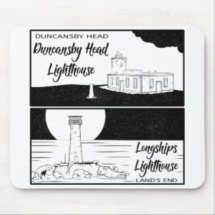 Mousepad O fim da terra John o'cultiva os faróis