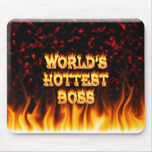 Mousepad O fogo do chefe do mundo e o vermelho os mais