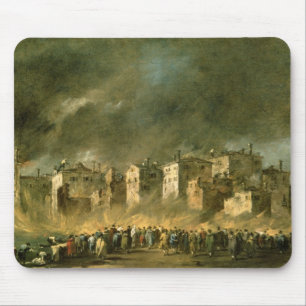 Mousepad O fogo em San Marcuola (óleo em canvas)