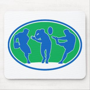 Mousepad o funcionamento do jogador do rugby afasta o