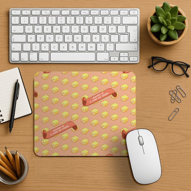 Mousepad O Funny Battenberg Heaven É Um Bolo Na Terra (Criador carregado)