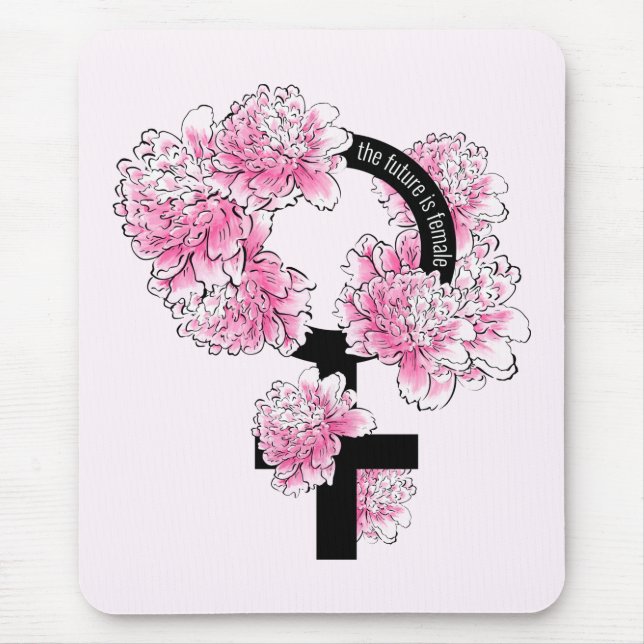Mousepad O futuro é feminino (Frente)